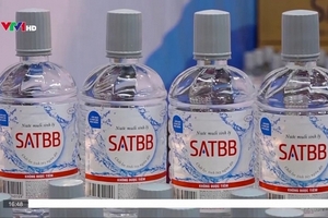 Nước muối sinh lý SATBB bị Cục Quản lý Dược yêu cầu thu hồi sản phẩm
