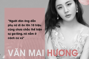 7 quan điểm của Văn Mai Hương về "phụ nữ đẹp" và "tình phí"