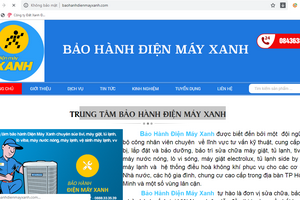 Giả website của Điện Máy Xanh để “hành” khách hàng