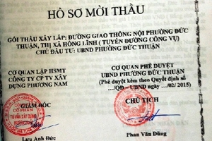 Làm rõ nghi vấn “găm thầu” tại dự án đường công vụ phường Đức Thuận, TX Hồng Lĩnh