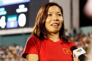 "Nữ hoàng tốc độ" đến sân Thống Nhất cổ vũ U19 Việt Nam