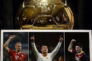 Quả bóng vàng FIFA 2013: Ronaldo, Ribery hay lại Messi?