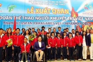 Đoàn Việt Nam sẵn sàng tham gia thi đấu tại Para Games 7