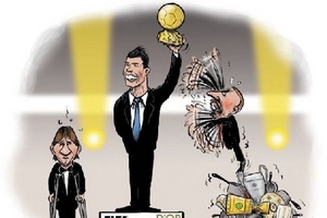 France Football tung biếm họa tranh cãi về Quả bóng Vàng