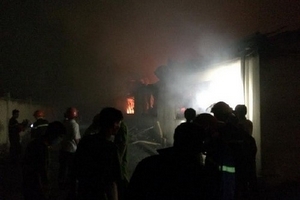 Hỏa hoạn thiêu rụi nhà kho và xưởng sản xuất công ty Đài Loan