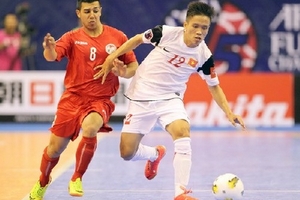 Futsal Việt Nam giành chiến thắng hủy diệt trước Tajikistan
