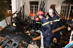 Dập tắt kịp thời một đám cháy lớn trong khu dân cư ở Đà Nẵng