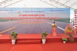 Khánh thành Quốc lộ 46B, đông thổ cầu vượt Quốc lộ 46 với đường sắt Bắc Nam và Quốc lộ 1