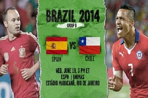 Tây Ban Nha-Chile: Lời phán quyết cho đương kim vô địch