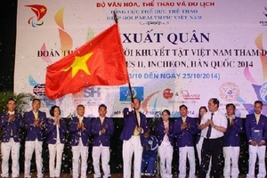 Lễ xuất quân đoàn thể thao người khuyết tật dự Asian Para Games 2