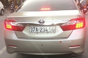 Ồn ào biển số “ngũ tiến” giả của xe Lexus