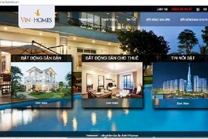 Giả mạo website giống hệt Vingroup để rao bán căn hộ