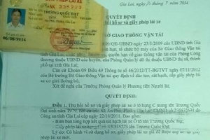 Ngã ngửa khi biết GPLX của mình là giả