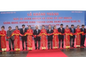 Khánh thành nha ga mới, thành phố Vinh có cảng hàng không quốc tế