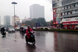 Nam bộ nắng gắt, Bắc bộ có mưa phùn diện rộng