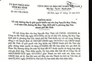 Hà Tĩnh: Cấp sổ đỏ chồng lên đất đã có chủ - chính quyền đúng, dân sai?