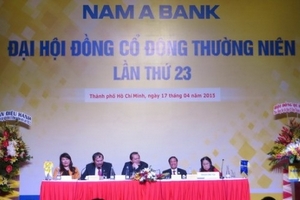 Lợi nhuận trước thuế năm 2015 của Nam A Bank tăng 49%