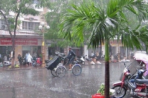 Bắc Bộ có mưa rải rác vào chiều tối