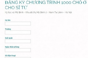 Hà Nội: Hỗ trợ 1.000 chỗ ở cho thí sinh thi THPT Quốc gia