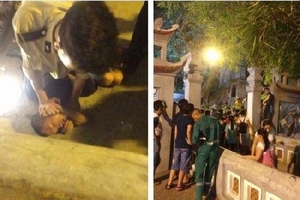 Hà Nội: Bắt đối tượng đập phá bát hương dưới chân Tháp Bút