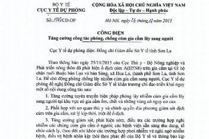 Bộ Y tế yêu cầu Sơn La tăng cường phòng, chống cúm gia cầm lây sang người