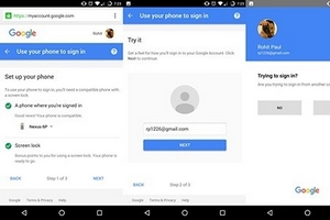 Dùng điện thoại đăng nhập tài khoản Google, không cần mật khẩu