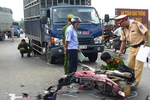 Ba ngày đầu năm, 65 người thiệt mạng trong 124 vụ tai nạn giao thông