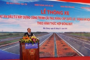 Thông xe dự án cải tạo, nâng cấp QL1 đoạn Hà Nội - Bắc Giang