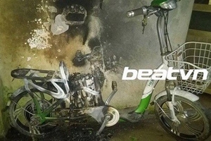 Xe đạp điện HKBike phát nổ khi đang sạc?