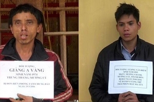 Hai đối tượng vận chuyển ma túy bị bắt giữ