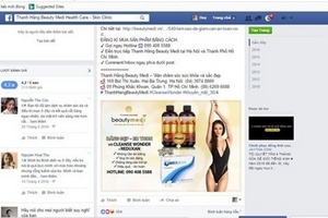 Thanh Hằng Beauty ngang nhiên quảng cáo thuốc khi chưa được Bộ Y tế cấp phép