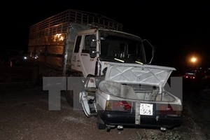 Đấu đầu xe tải trên quốc lộ 14, lái xe ôtô tử vong tại chỗ