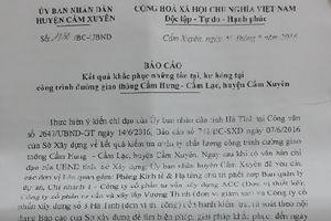 Vụ “đường chưa hoàn thành đã làm lại” ở Hà Tĩnh: Do xi măng còn nóng?!