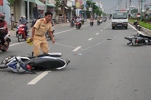 Hà Nội: Một chiến sĩ Công an tử vong vì tai nạn giao thông