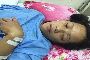 Bị trâu húc vào đầu người đàn bà dân tộc Dao liệt nửa người