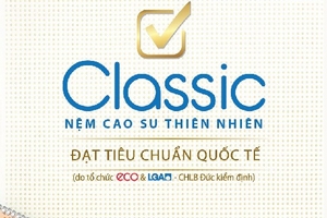 Liên Á ra mắt dòng nệm Classic màu trắng tự nhiên, đạt tiêu chuẩn quốc tế