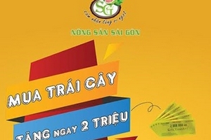 Mua trái cây, tặng ngay 2 triệu đồng