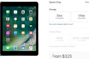 iPad 9.7 inch ra mắt, giá từ 329 USD