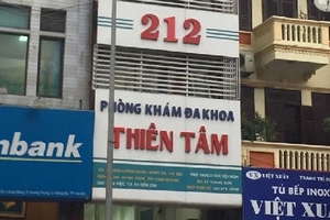 Phòng khám đa khoa Thiên Tâm bị tố mắc hàng loạt sai phạm
