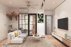 Cách thiết kế không gian, nội thất giúp căn hộ 45 m2 rộng thoáng?