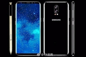 Galaxy Note 8 có màn hình 6,3 inch, camera kép nằm dọc