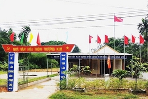 Hà Tĩnh: Xã nghèo vươn lên xây dựng khu dân cư kiểu mẫu