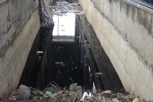 Hà Nội: Đường hầm dành cho người đi bộ biến thành hố nước nuôi bọ gậy