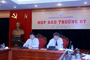 Họp báo Bộ Khoa học công nghệ