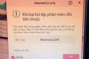 Virus WannaCry đã bị hạ knock out bởi Trend Micro