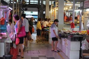 Độc đáo khu chợ ướt tại Singapore