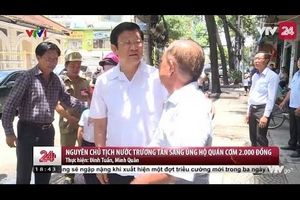 Nguyên Chủ tịch nước Trương Tấn Sang ủng hộ quán cơm 2.000 đồng