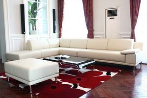 Sang trọng với sofa bọc da