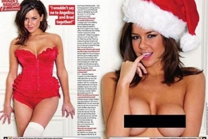 Imogen Thomas tung ảnh khỏa thân dịp giáng sinh