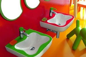 Thiết kế phòng tắm ngộ nghĩnh sắc màu cho trẻ